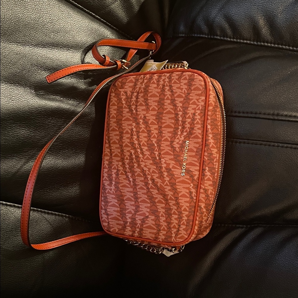 Michael Kors Brick Red Crossbody Bag